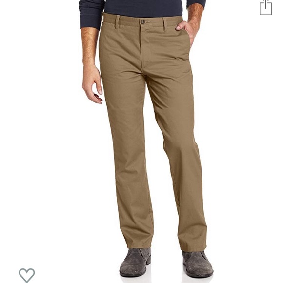 slim fit tapered khakis